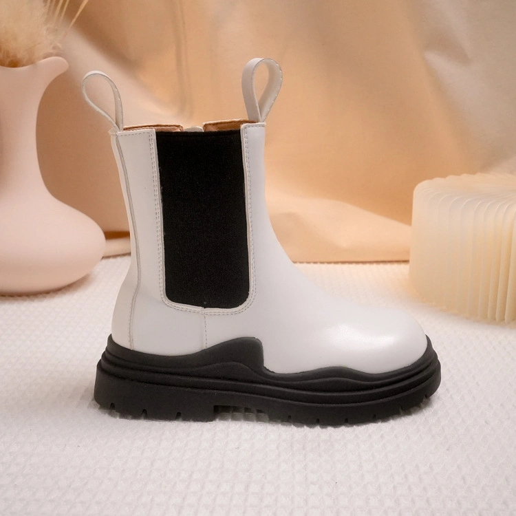 Superstarer Wholesale/Supplier Children Kids Ankle Leather Short Boots for Girls