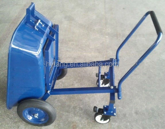 Industrial Metal Four Wheel Wheelbarrow Dump Cart Wb4800