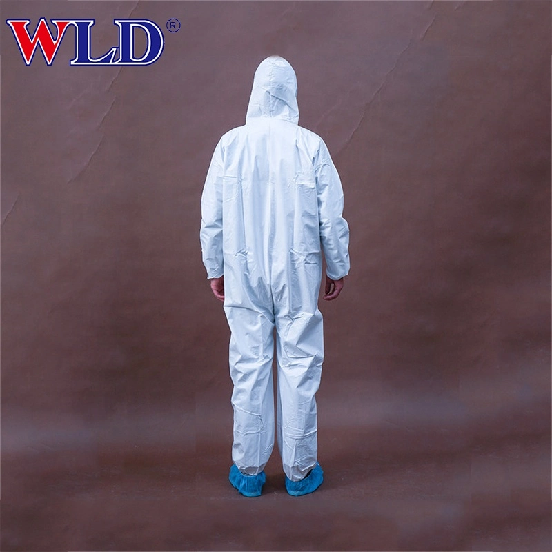 Hot Sale Cash Commodity Fast Delivery Disposable Non Woven Safety Clothing Isolation Suit Disposable Coverall