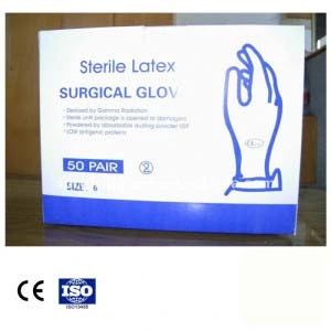 Disposable Sterile Latex Surgical Glove Powdered-Free