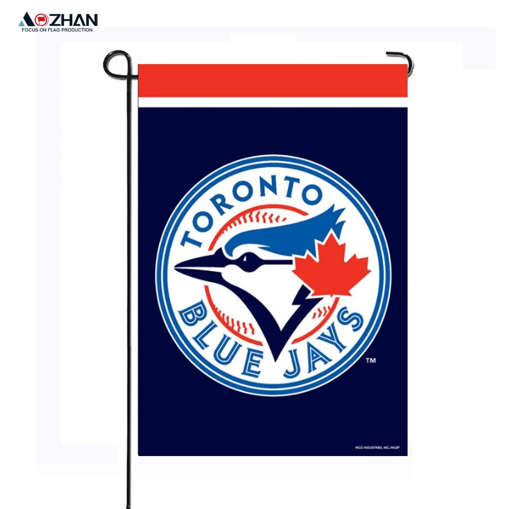 Wholesale Customized Hot Sided Garden Hot Selling Flags 12 X 18 Inch Toronto Blue Jays Flags