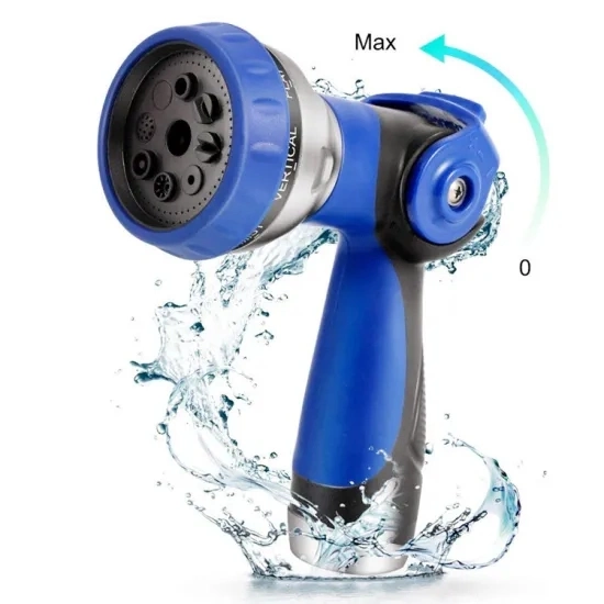 Cleaning Watering High Pressure 7-Pattern Metal Water Spray Gun