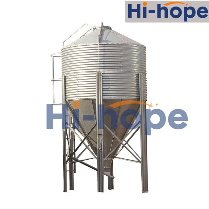 Chicken Poultry Feed Silo with Auger Transfering Fodder Into Chicken House