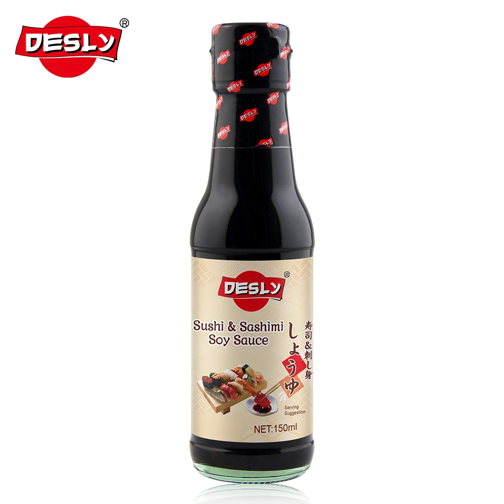 Premium Cocina Japonesa Seasoning Shoyu Mayoreo botella de plástico de 500 ml Salsa de soja de Desly Sushi y Sashimi