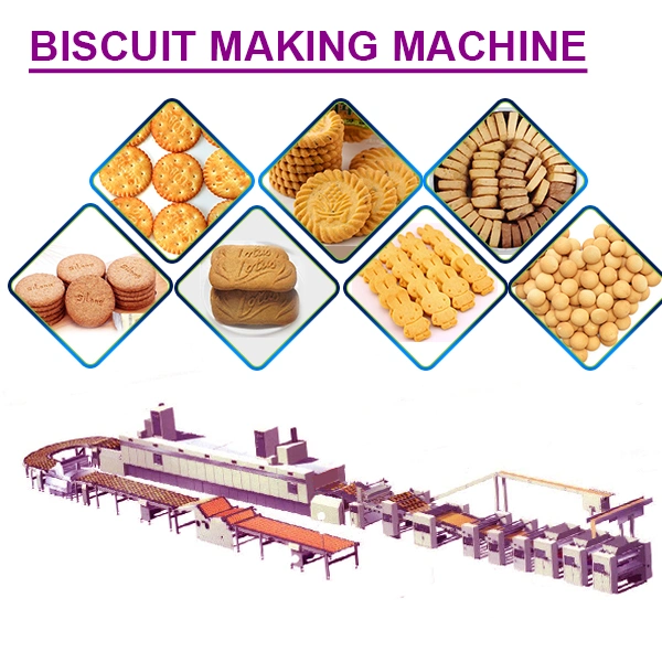 Easy Operation Hot Complete Biscuit Making Machines Jam Biscuit Manufacturing Plant Healthy Biscuit Machine