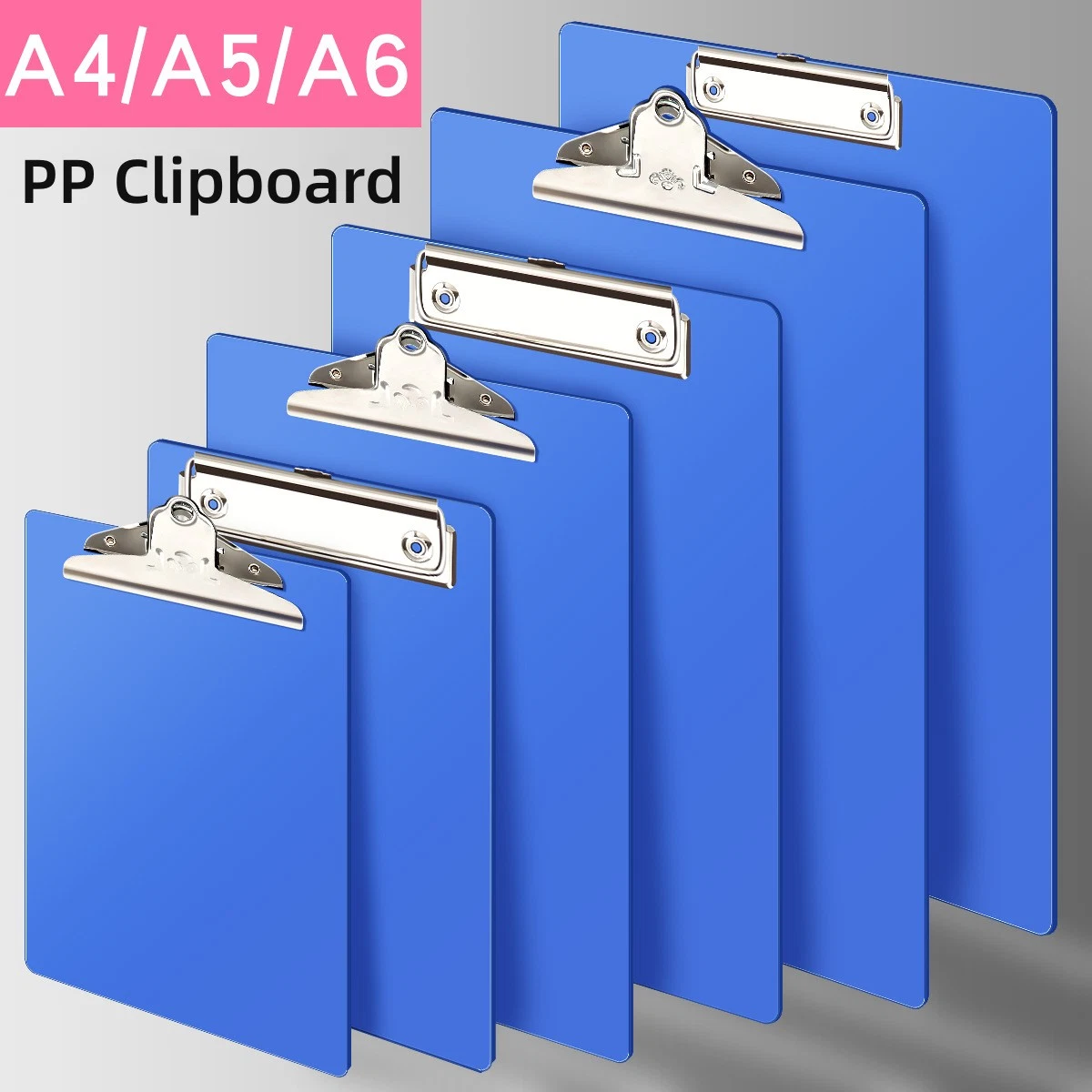 2.0mm Thick PP A5 Size 22.5*15.5cm Clipboard Clip Board with Spring Clip for Business, Office, School or Restaurant Stationery