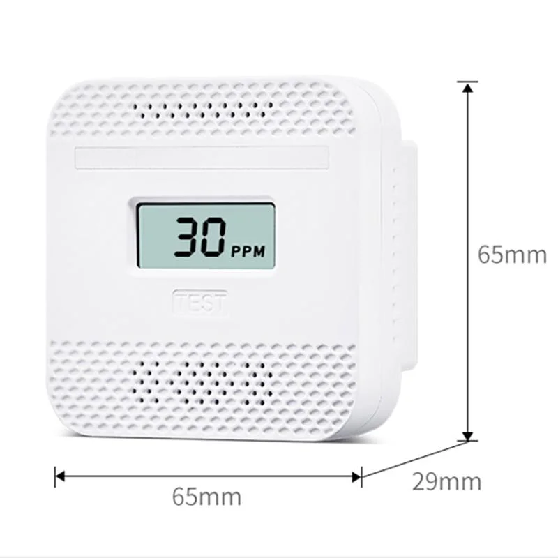 Manufacturers Home Security Alarm System Car Co Sensor LED Display Carbon Monoxide Detector