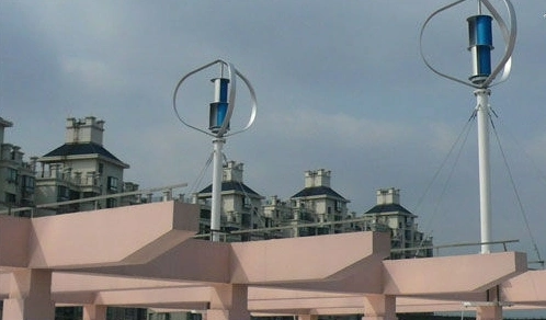 400W Vertical Axis Wind Generator for Camera System with 24V Battery