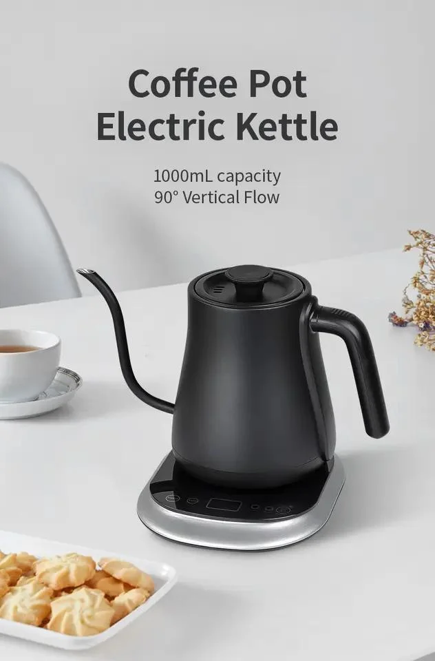 1.0L Electric Kettles Smart with Temperature Control Pour Over Digital Tea Maker Gooseneck Coffee Drip Kettle