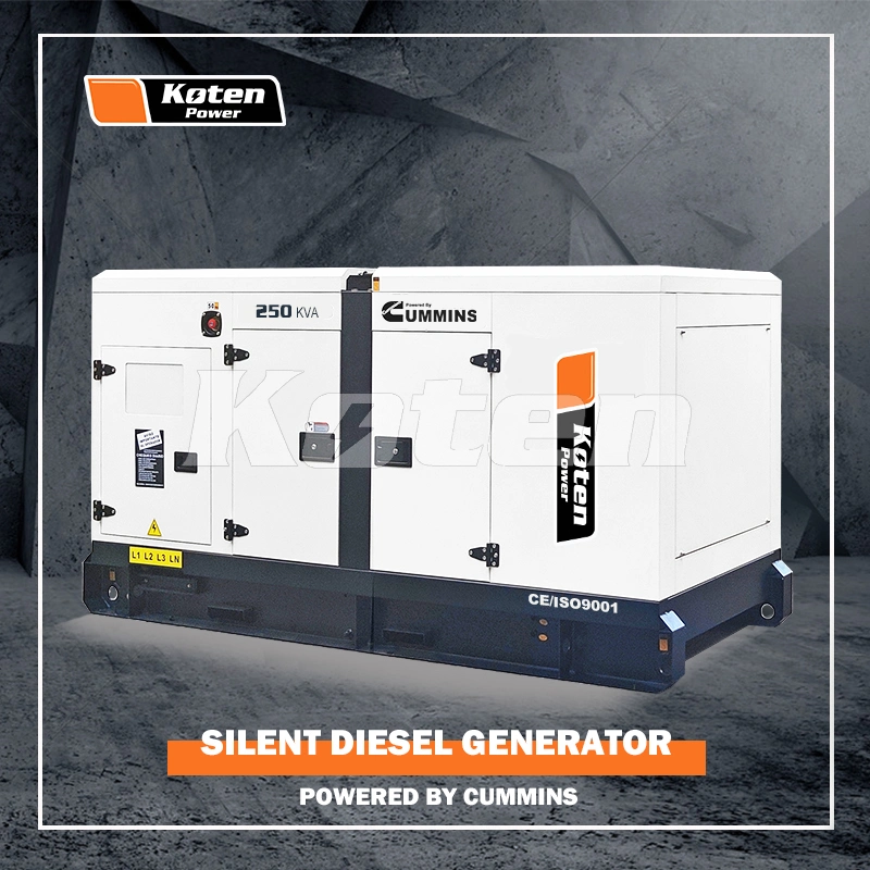 Koten 50Hz 400V Dcec Series 200kw 250kVA Electric Silent Diesel Power Engine Generator