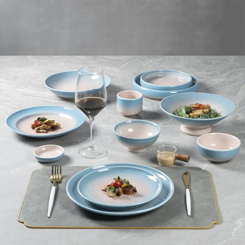 Wholesale/Supplier Ceramic Pasta Plate Ceramic Bowl Coffee Cup Western Food Set Tableware