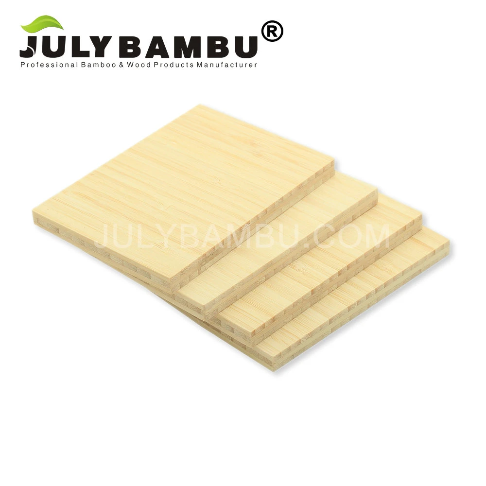 3 couches naturelles 6.5mm verticale de 1 à 4 pouces de planches de bambou pour la vente