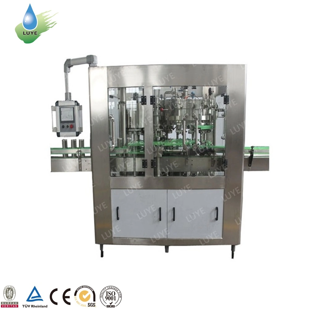 Pet Plastic Glass 3 in 1 Monobloc Gas Drink Beverage Water Wine Bottle Filling Machine / Equipment / Line