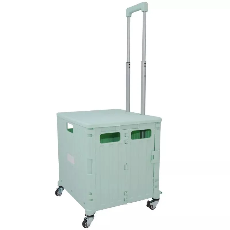 Folding Cart Plastic Cart Smart Box Trolley Home Trolley