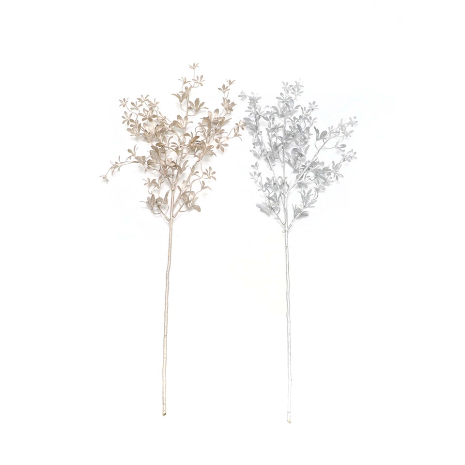 Hot Custom Artificial Plastic Leaf Gold Oil Series Artificial Plant Dry Branches