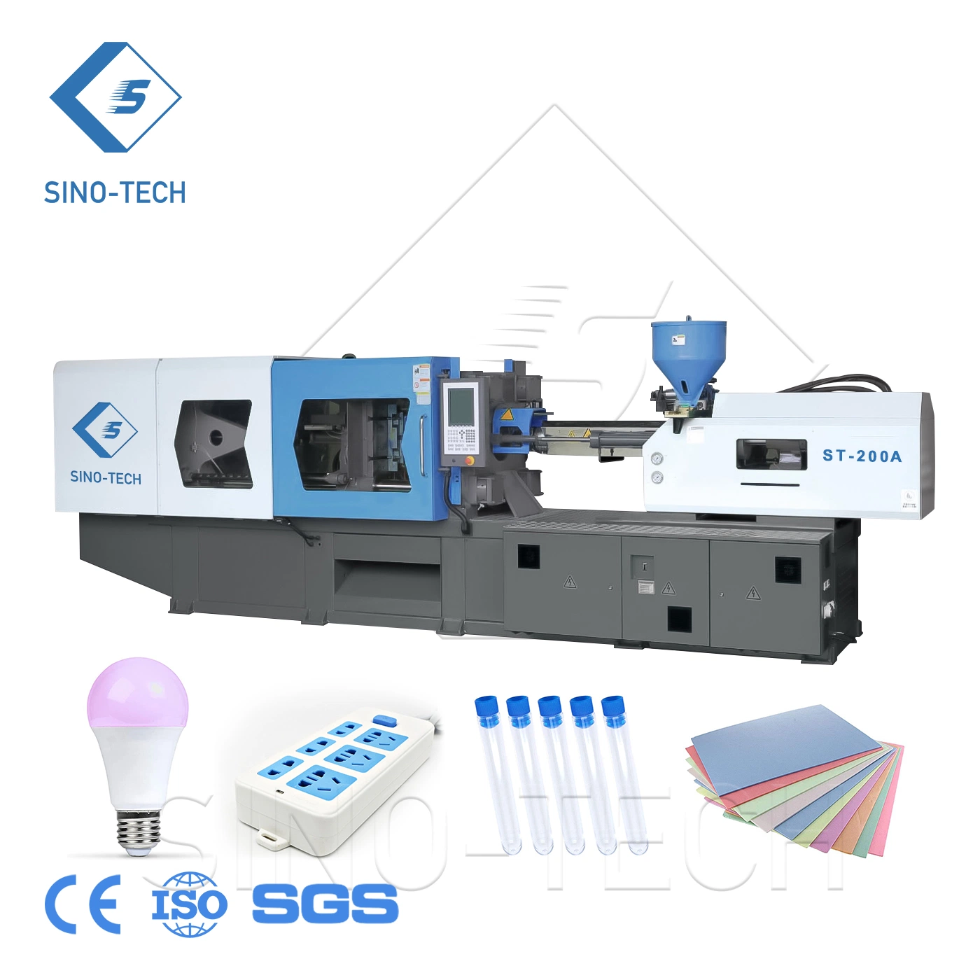 Máquina Sinotech St-1600 Ton Corpo vazio de vácuo Canolamento Mama Elevação Topo Cup fazendo Máquina de Moldagem por Injeção