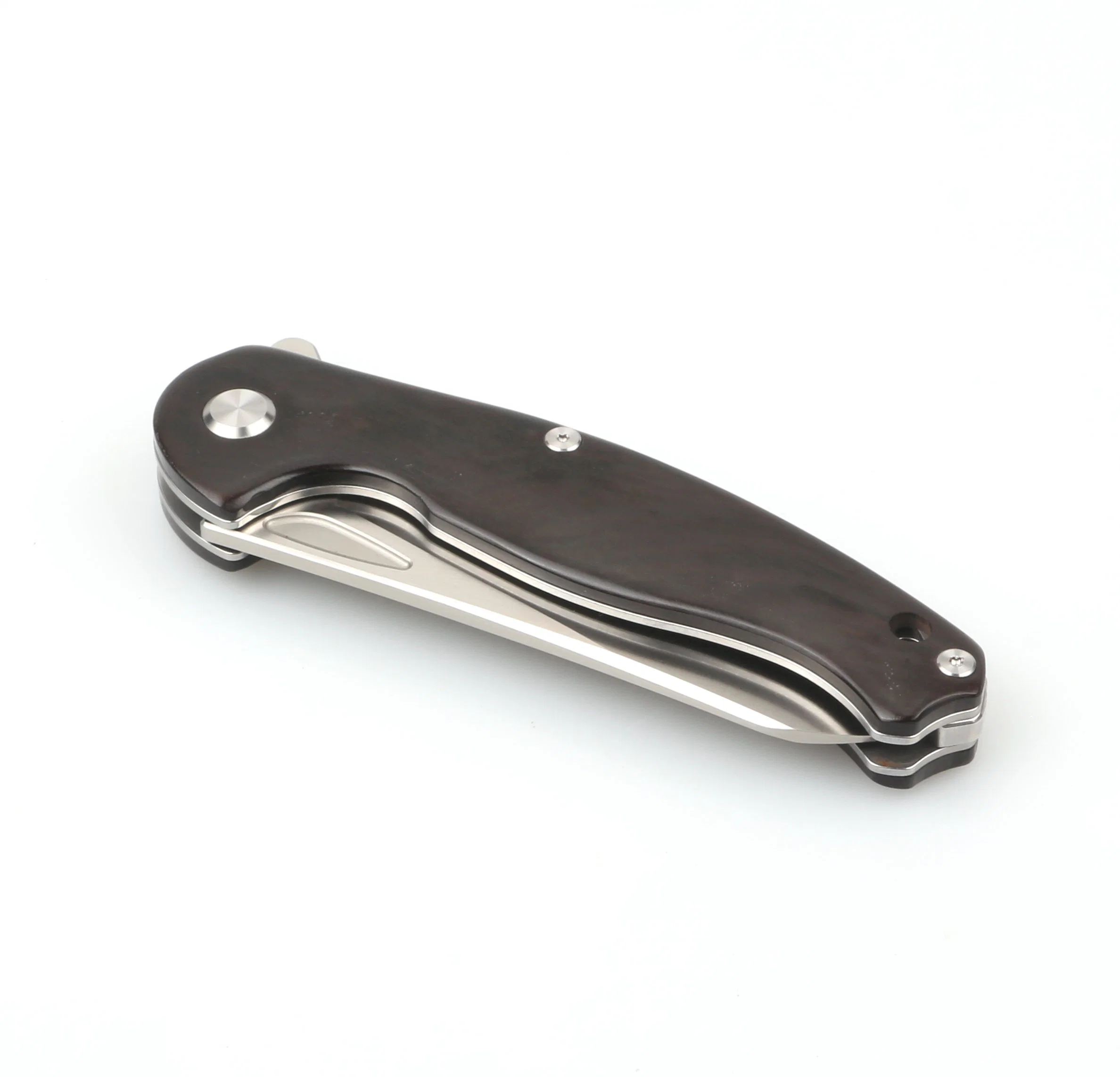8.5" High quality/High cost performance  D2 Tool Steel Pocket Knife with Ebony Wood Handle (SE-K009)
