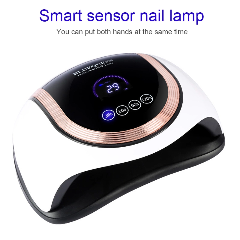 V11 120W Smart Nail Lamp Used for Drying Gel Polishing Fluid Four 30/60/90/120s Timer Automatic Manicure Machine