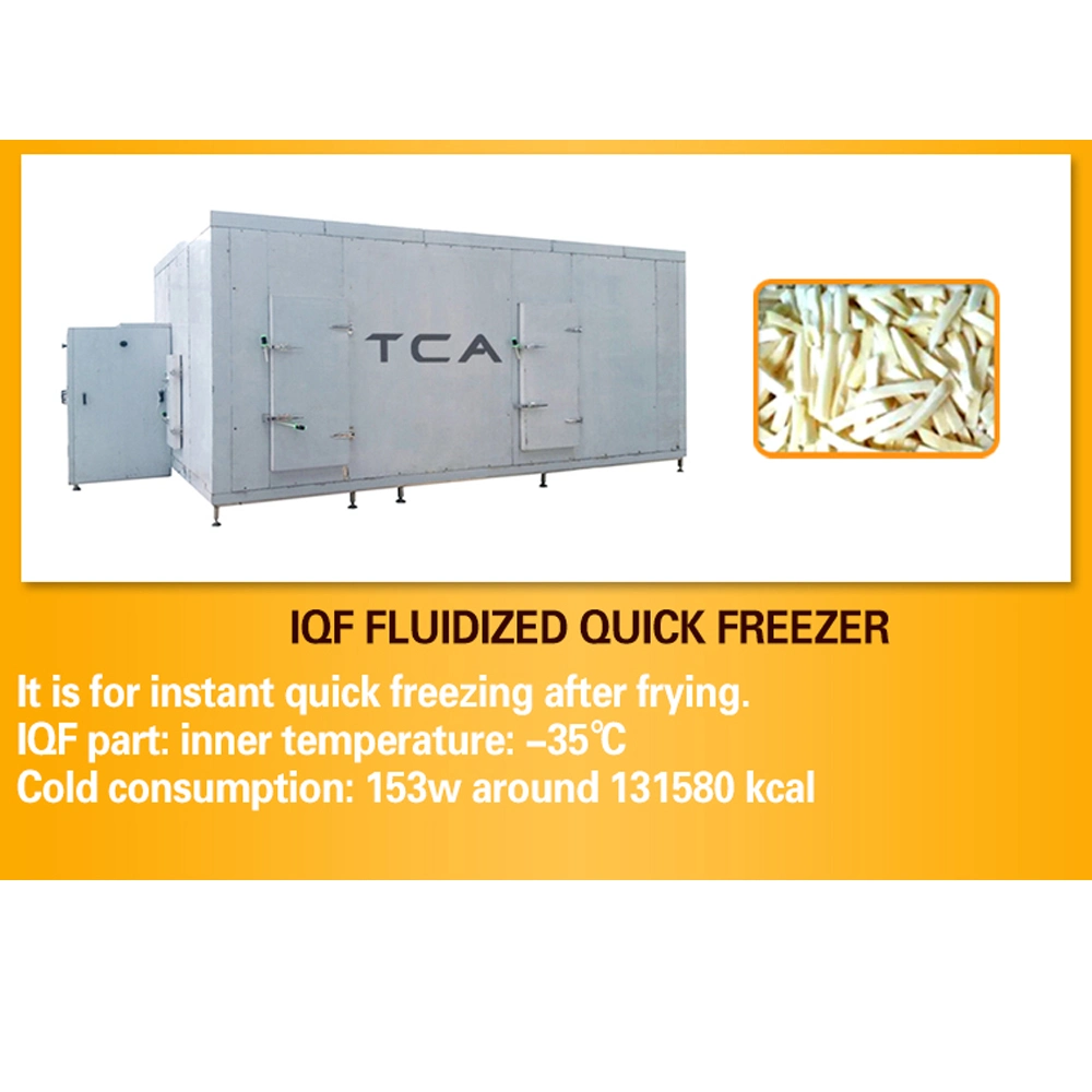 TCA Fully Automatic Steam Peeling Hydro Cutting Large Scale Frozen French Fries Making Machine Line