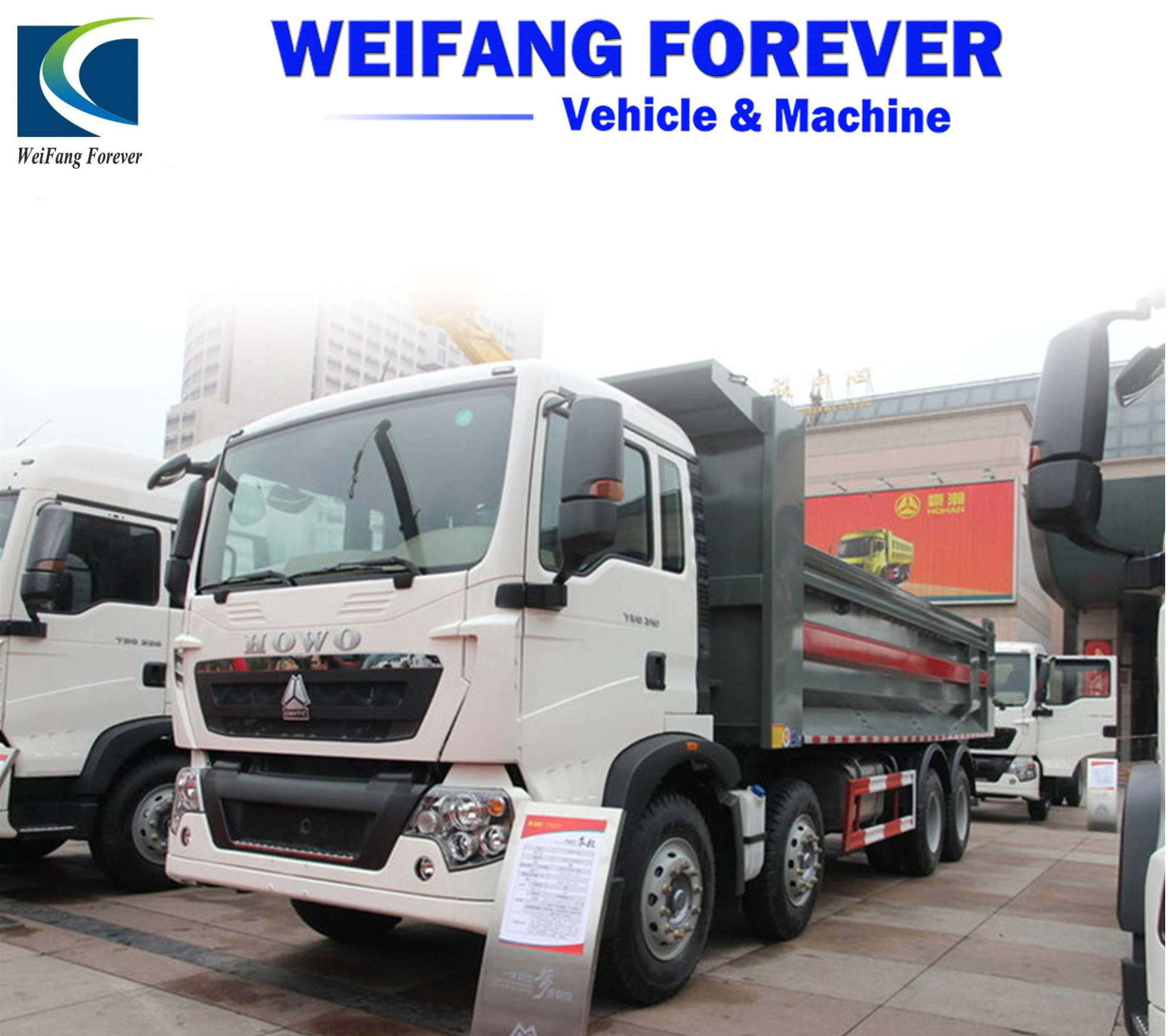 Stock Brand-New Sinotruk HOWO Dump Truck Tipper with 12 Tires with Competitive Price on Hot Sale at Africa Market