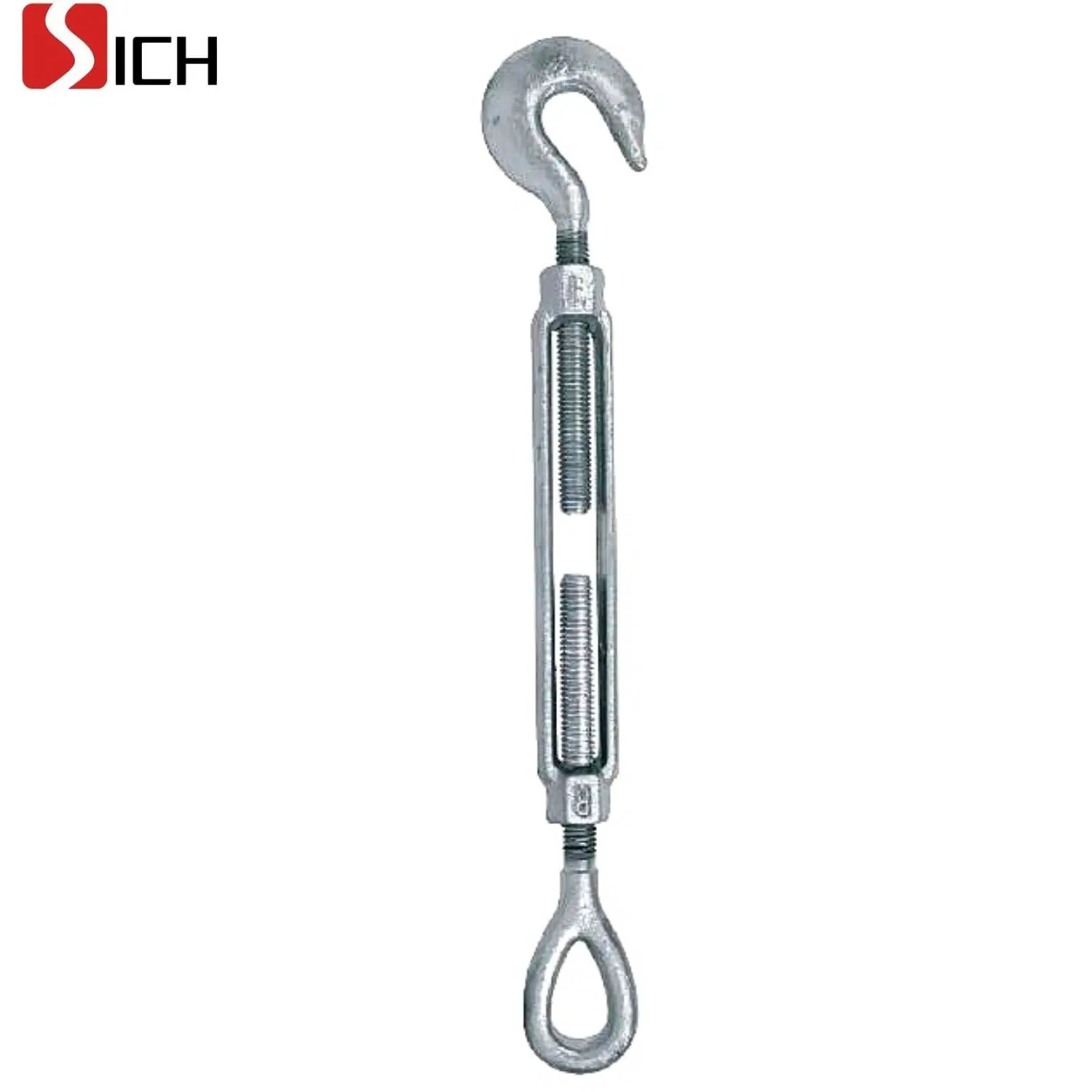 Galvanized Steel Wire Rope Turnbuckle with Hook and Eye