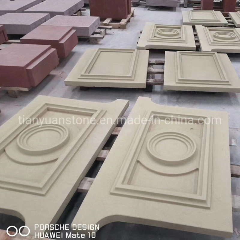 Natural Stone Floor Tile Beige Sandstone for Interior Design and Outside Flooring Wall