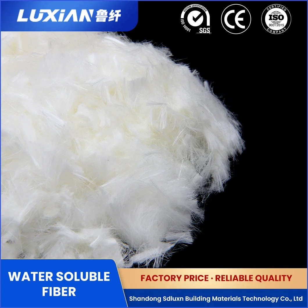 Luxn Polyester Gel Fiber Synthetic Resin Lxjr-150 PVA Fiber Polyvinyl Alcohol Water Soluble China New Polyvinyl Alcohol Water Soluble Fiber Manufacturing