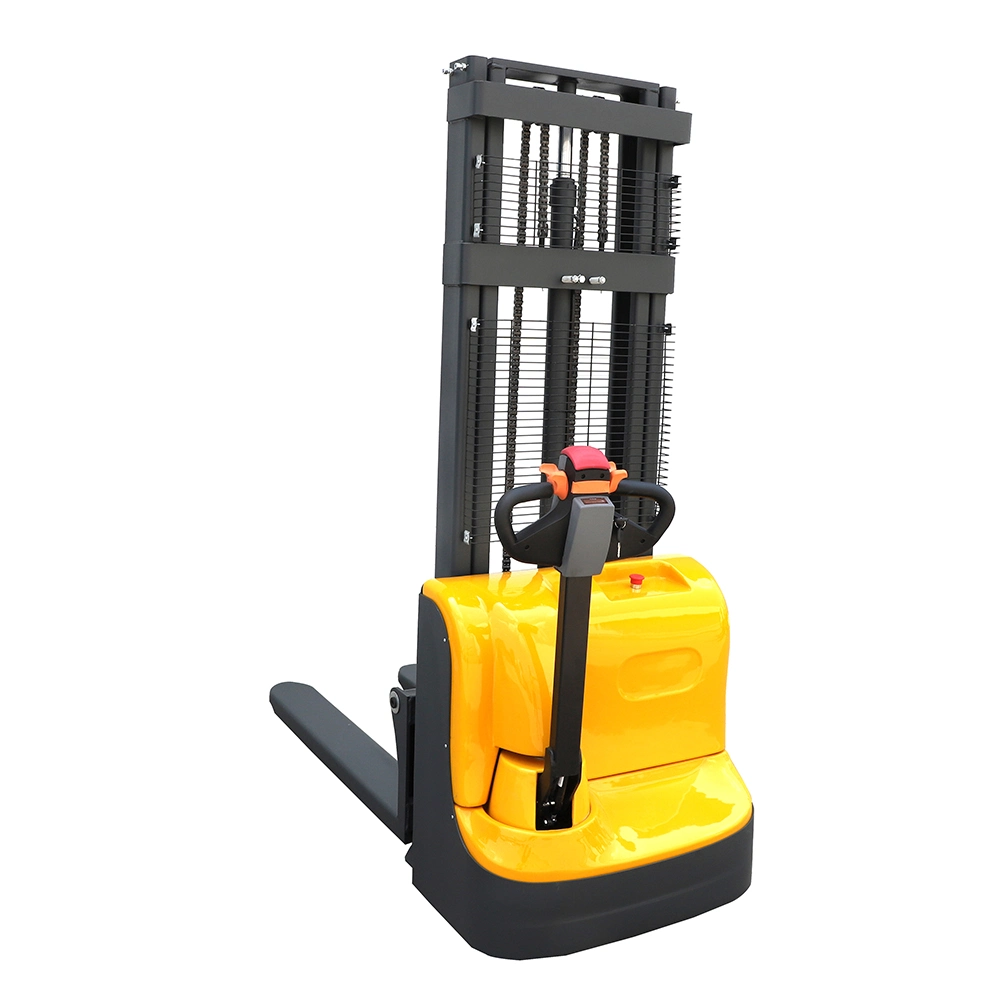 1.5ton 1500kg Lifting Height 3500mm Walkie Pedestrian Fully Battery Operated Electric Pallet Forklift Truck