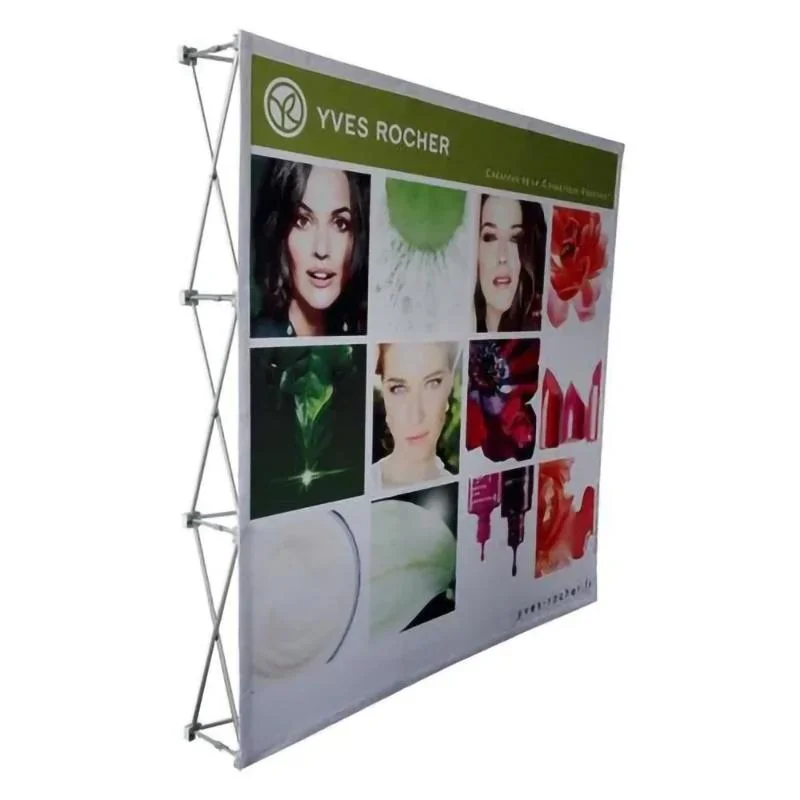 Soporte de pantalla desplegable de aleación de aluminio recto Premium 10ft con personalizado Banner