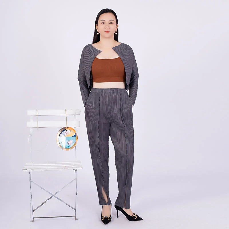 Tianbao Fold Clothing Everything Match Loose Large Size Women's Trouser Suit