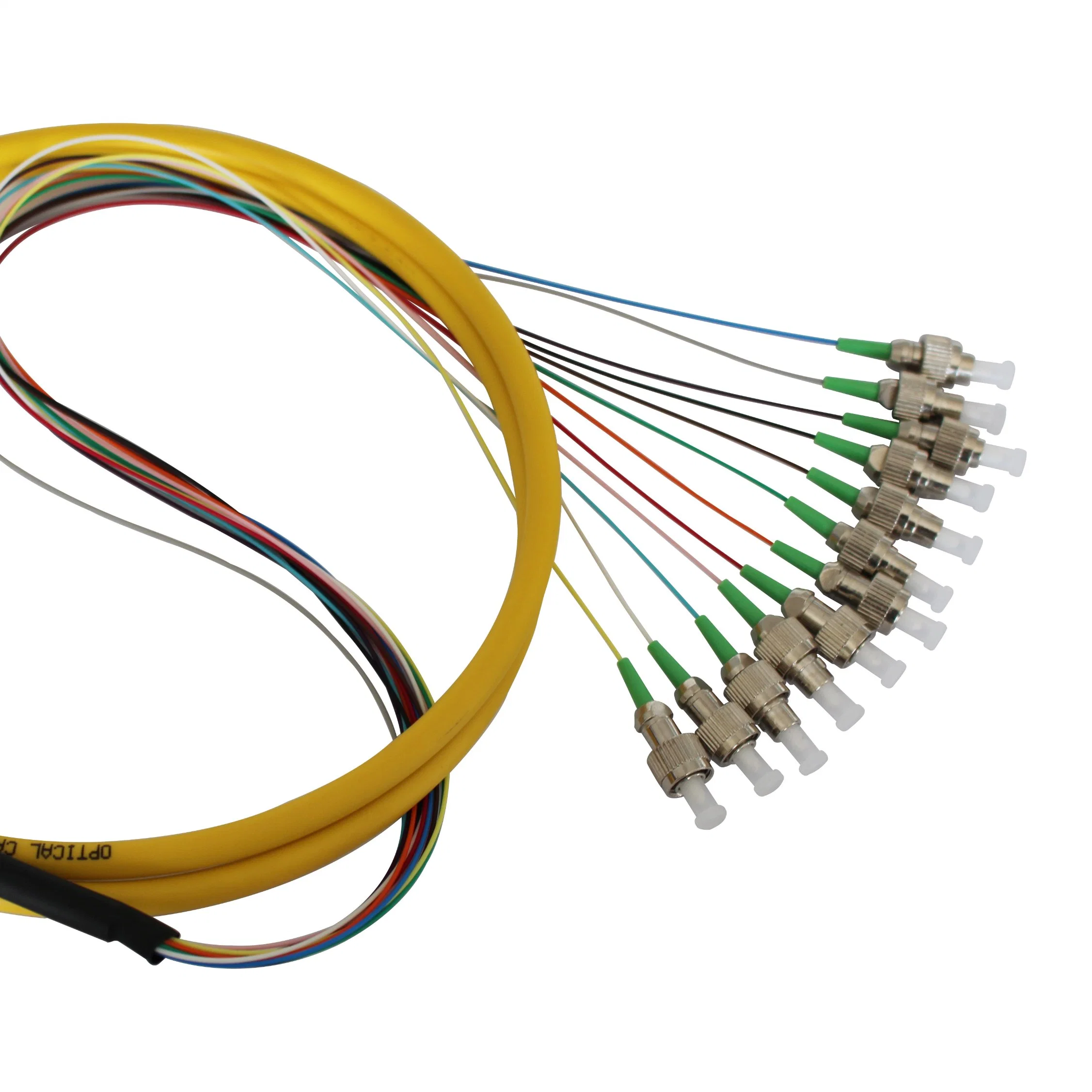 Om3, Om3, Om4, Om5 FC APC Upc 12 Core Optical Optical Fiber Pigtail for Patch Panels, Wall Boxes