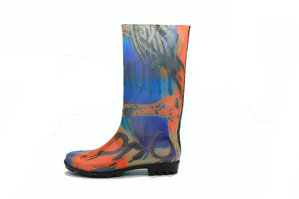 Women Waterproof Thigh High Clear Jelly PVC Waterproof Wellies Rain Boots Rainboots for Lady