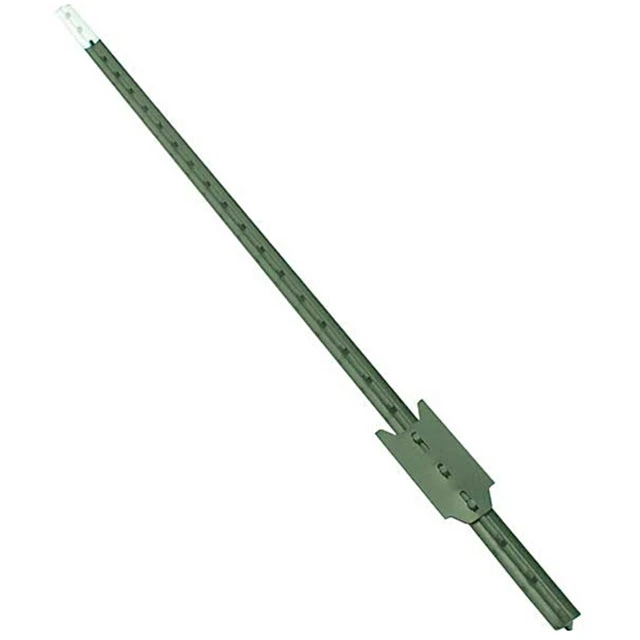 Vert Metal acier cloutés T Poteaux de clôture / 1.25bl/FT / acier de gros T Post.