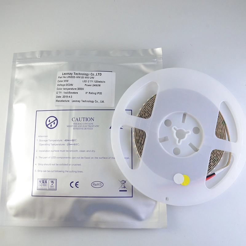 LED List 24VDC LED SMD2835 120leds/m 10mm led strip flex