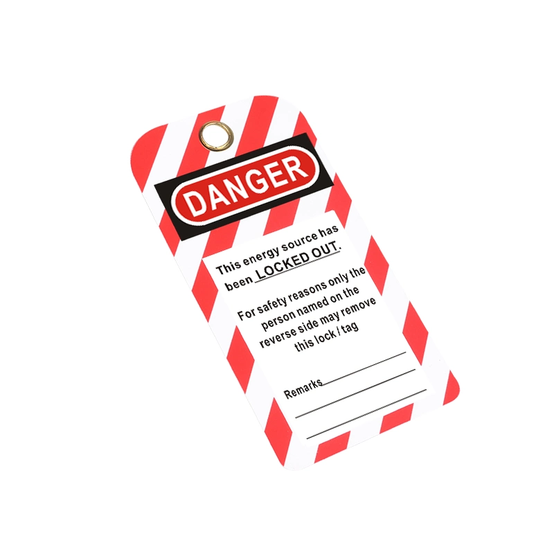 Universal Red PVC Re-Erasable Tagout Sign Suitable to Overhaul of Lockout-Tagout Equipment Safety Warning