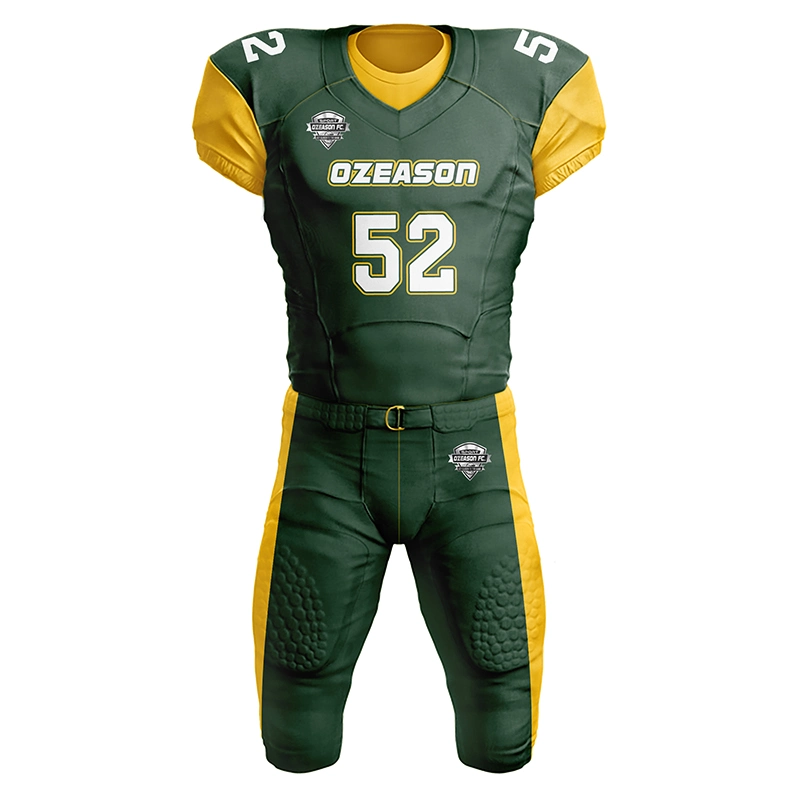 Grossista poliéster Quick Dry American Football Uniform High Quality Blank Camisolas de futebol americano