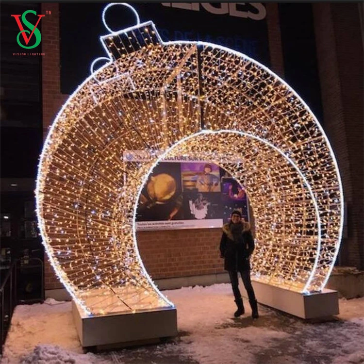 Personalisiert 3D Giant Outdoor Ball Motiv Lichter 400 * 500 große Weihnachten Dekorationsleuchten