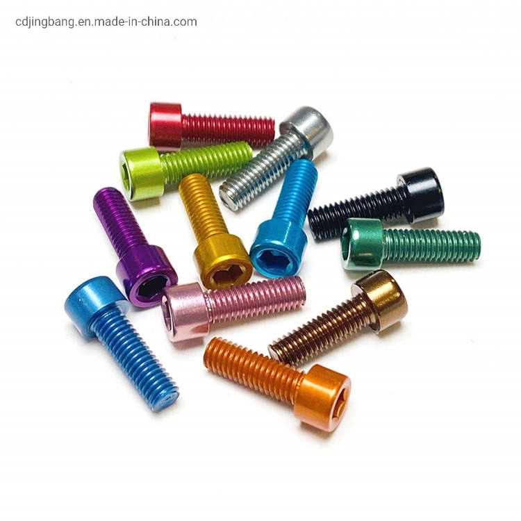 Color Red Yellow Blue Green Purple Pink Gold Aluminum Screw