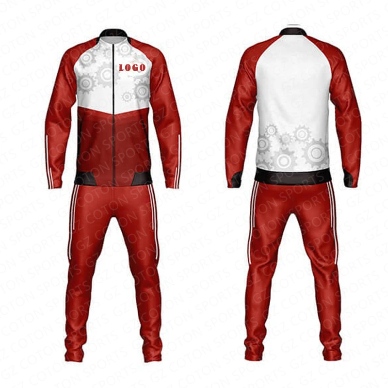 Custom Wholesale/Supplier Zipper Printed Warm up Men Sport Hooded Sweatsuit Jogger Sweatshirt Jogging Sweat Suit Tracksuit