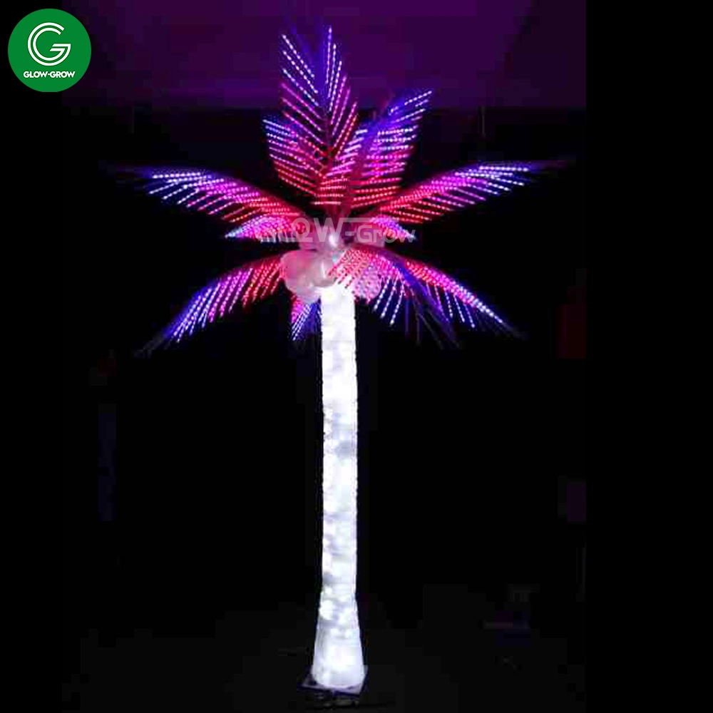 3m Green Artificial LED Lighting Fiber Tree for Outdoor Holiday Event Street Commercial Landscape Hotel Shopping Mall Decoration