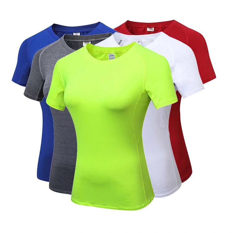 Neue Mode Sport Baumwolle Custom Slim Fit T-Shirts in Bulk Frauen Großhandel Blank T-Shirts