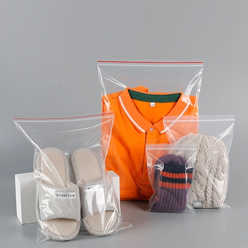 Limpar a Zipper Bag Zip de plástico auto Lock Bag biodegradáveis à prova de LDPE junta de HDPE Zip Saco de bloqueio