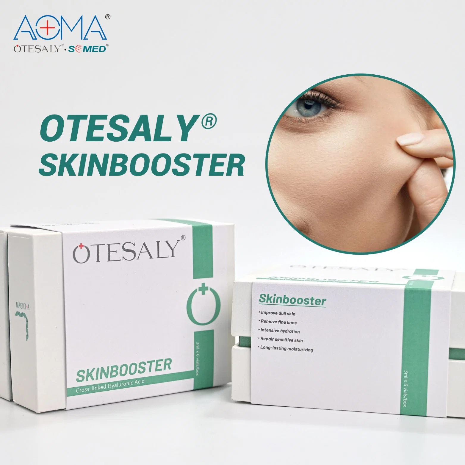 Otesaly Skinbooster 3ml 6 Vials Hyaluronate Acid Liquid Rejuvenating Serum Mesotherapy Ampoule