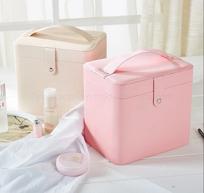 Double Layer Popular Cosmetic Box Waterproof Jewelry Skin Care Product Storage Box