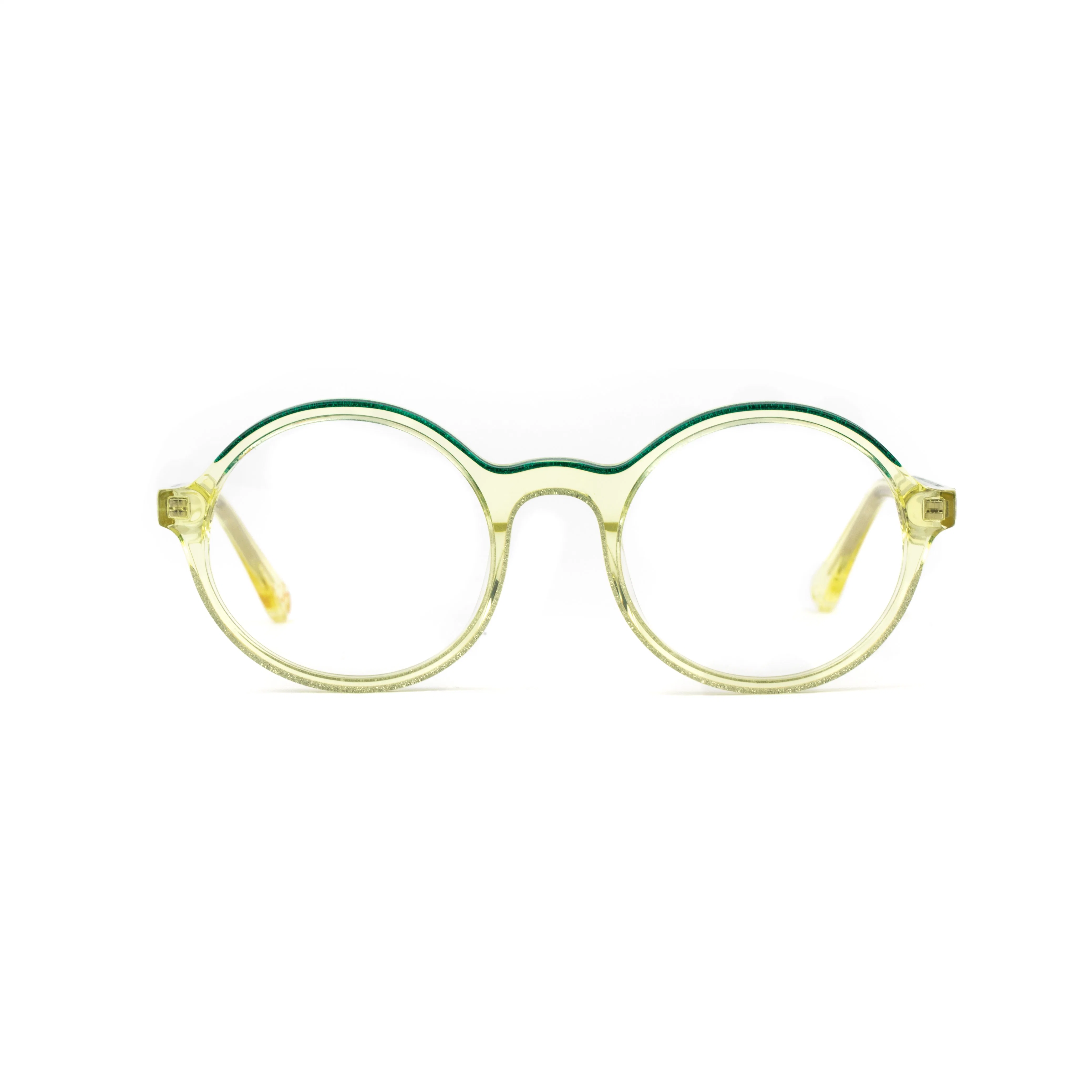 Yellow Pure Acetate Acet Optical Luxury Top Quality Eyeglasses Frames