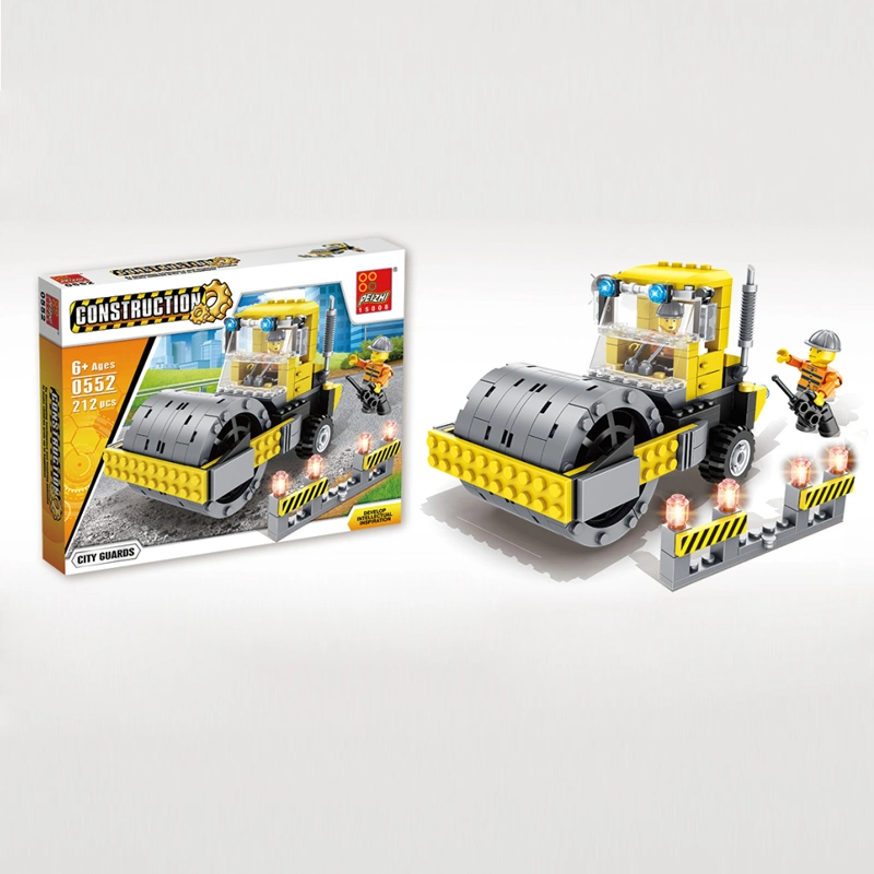 El aprendizaje de la inteligencia para la Educación Bloques de construcción Road Roller Set de juguetes con figuras 212PCS bloques de construcción