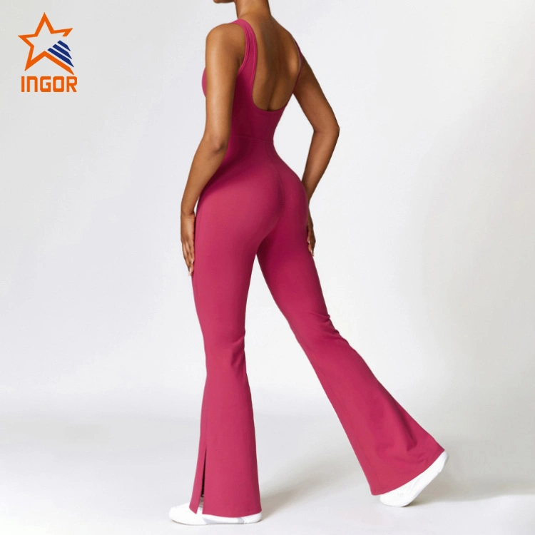 Vestuário de ginásio Ingoor Sportswear Custom Activewear para mulher vestuário nu Ioga Jumpsuit casual Dance Fitness Sports Fitness Fitness Athletic Wear