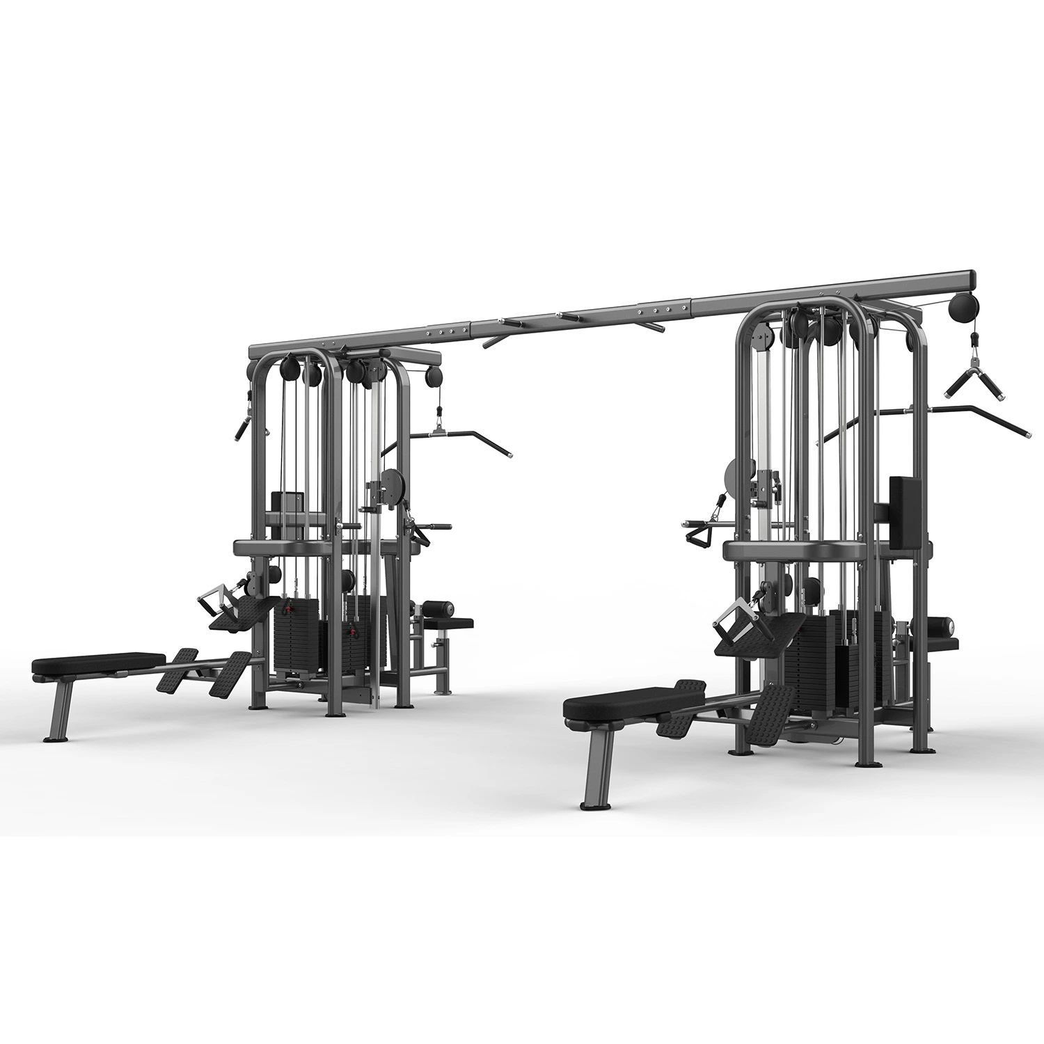 Multi-Jungle 8-Stack Commercial Fitness Equipment Gym