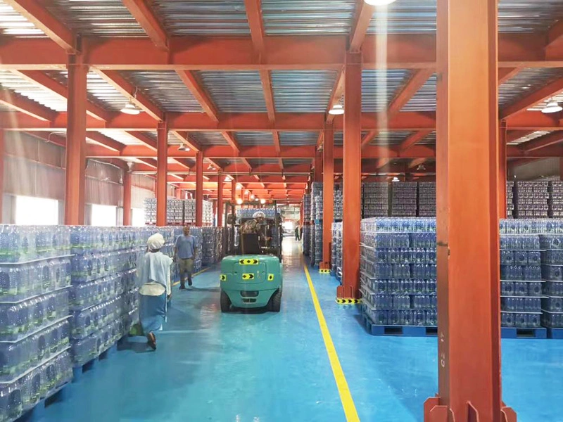 Ethiopia Prefabricated Galvanized Metal Steel Beverage Factory Waterwork Water Treatment Plant