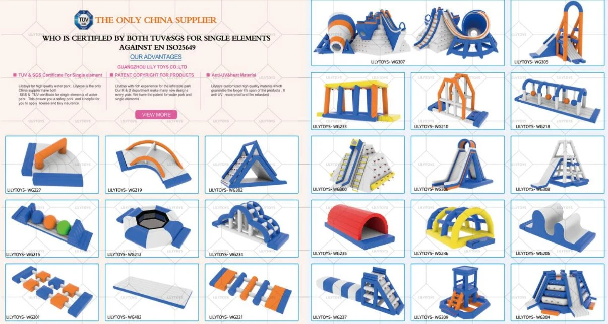 En25649 Aqua Park Customized Inflatable Water Sport Games